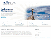 Tablet Screenshot of abilegroup.com